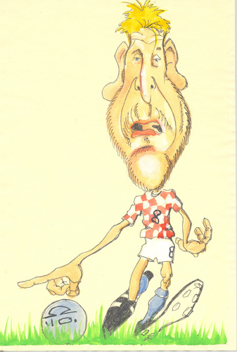 Cartoon: Robert Prosinecki (medium) by zed tagged robert,prosinecki,sport,football,croatia,european,championship,real,madrid,famous,people