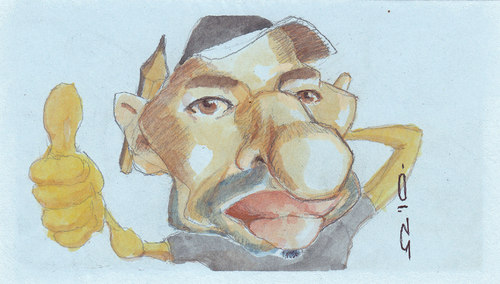 Cartoon: Roy Alberto (medium) by zed tagged roy,alberto,gonzalez,vargas,costa,rica,artist,portrait,caricature