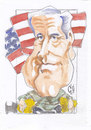Cartoon: Franklin Delano Roosevelt (small) by zed tagged franklin delano roosevelt usa new york politician second world war portrait caricature