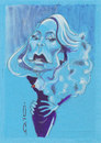 Cartoon: Jerry Hall (small) by zed tagged jerry,hall,usa,actress,model,rock,and,roll,portrait,caricature