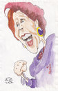Cartoon: Margaret  Thatcher (small) by zed tagged iron,lady,margaret,thatcher,portrait,caricature,london,uk,commonwealth,imperializm
