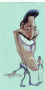 Cartoon: Sammy Davis jr (small) by zed tagged sammy davis junior usa singer actor rat pack portrait caricature