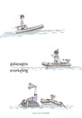 Cartoon: galapagos snorkeling (small) by schmidibus tagged galapagos,snorkeling,turtle,giant,tortoise