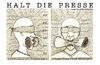 Cartoon: halt die presse (small) by schmidibus tagged journalismus,pressefreiheit,meinungsfreiheit,zensur,unterdrückung,politik,kriminalität