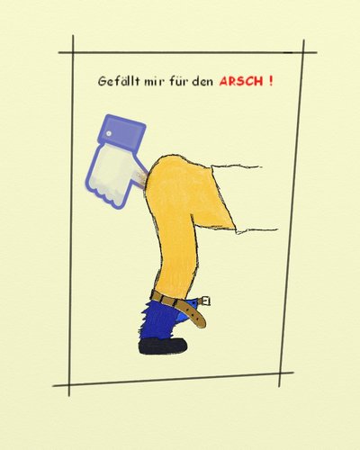 Cartoon: Gefällt mir fürn Arsch (medium) by Ingo tagged mir,gefällt