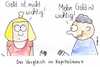 Cartoon: Der Vergleich im Kapitalismus (small) by Matthias Schlechta tagged geld,kapitalismus,arm,reich,schere,vergleich