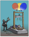 Cartoon: Guillotine (small) by B V Panduranga Rao tagged guillotine
