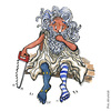 Cartoon: Greek Dilemma (small) by Frits Ahlefeldt tagged greece,vote,politics,referendum,eu,euro,greek
