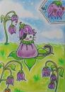 Cartoon: Kitty or Flower (small) by Metalbride tagged traiding,card