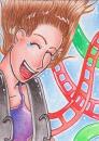 Cartoon: roller coaster (small) by Metalbride tagged traiding,card