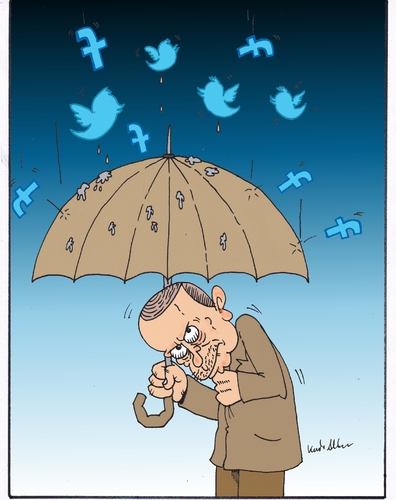 Cartoon: Erdogan (medium) by kader altunova tagged erdogan,sozialnetzwerk,türkei,facebook,twitter