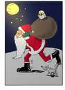 Cartoon: weihnachtsmann (small) by kader altunova tagged weihnachten weihnachtsmann nikolaus