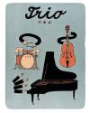 Cartoon: Trio (small) by Jiri Sliva tagged blues music