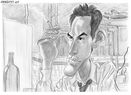Cartoon: Keanu Reeves (medium) by shar2001 tagged caricature,keanu,reeves