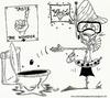 Cartoon: PISSOMANIA  piss-oh-man-yeah (small) by mindpad tagged santiniketan,swami,agnivesh,cartoon,urine,therapy,visva,bharati,university