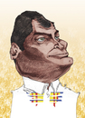 Cartoon: Rafael Correa (small) by Mattia Massolini tagged rafael,correa,caricature,assange,mattia,massolini