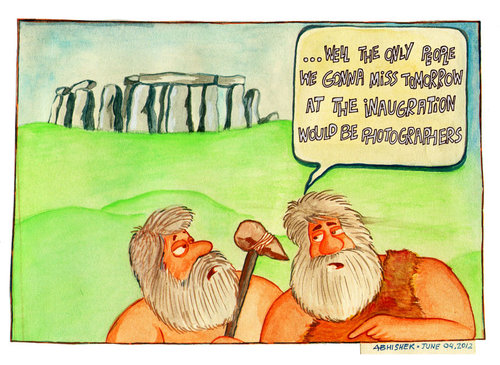 Cartoon: Somewhere in 2400 B.C. (medium) by abhishekattp tagged life,cartoon,history