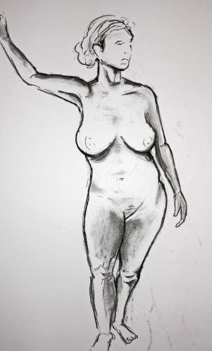 Cartoon: Nude woman drawing (medium) by Playa from the Hymalaya tagged nude,woman,drawing