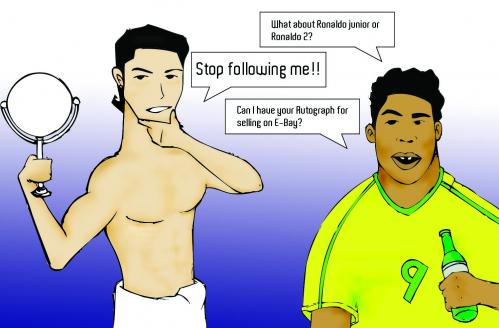 Cartoon: Ronaldos (medium) by Playa from the Hymalaya tagged ronaldo,cristiano,football,soccer,beer,bier,fußball