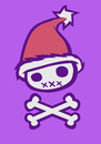 Cartoon: Christmas Skull 2 (small) by Playa from the Hymalaya tagged christmas weihnachten xmas santa claus weihnachtsmann skull schädel totenschädel