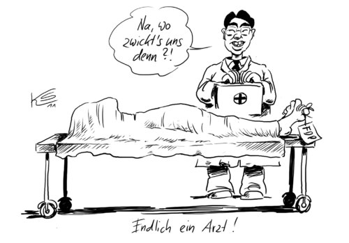 Cartoon: Arzt (medium) by Stuttmann tagged fdp,arzt,fdp,arzt,wahlen