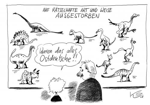 Cartoon: Ausgestorben (medium) by Stuttmann tagged aussterben,ausgestorben,ostdeutschland,osten,bevölkerung,bevölkerungsstudie,aussterben,ausgestorben,berlininstitut studie,bevölkerung,bevölkerungsstudie,entwicklung,wachstum,bevölkerungswachstum,ostdeutschland,neue bundesländer,demografischer wandel,demografisches notstandsgebiet,demografie,überalterung,unterbevölkerung,geburtenrate,ossi,ossis,osten,abwanderung,frauenmangel,dinosaurier,artensterben,berlininstitut,studie,neue,bundesländer,demografischer,wandel,demografisches,notstandsgebiet