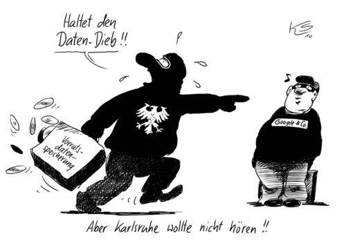 Cartoon: Dieb (medium) by Stuttmann tagged vorratsdatenspeicherund,datensicherheit,google,bvg,vorratsdatenspeicher,datensicherheit,google,bvg,daten,karlsruhe,dieb,datenklau