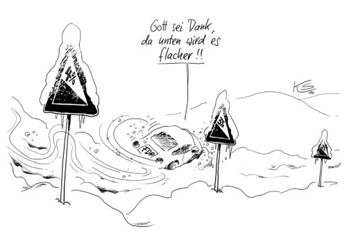 Cartoon: Flacher (medium) by Stuttmann tagged fdp,westerwelle,umfragewerte,fdp,guido westerwelle,umfragewerte,guido,westerwelle
