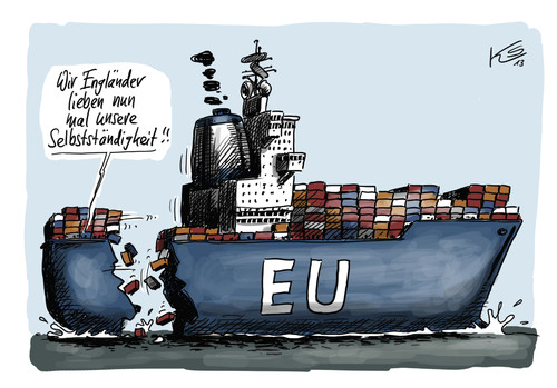Cartoon: Großbritannien (medium) by Stuttmann tagged eu,england,großbritannien