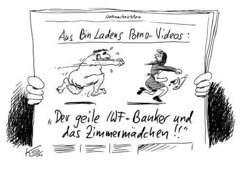 Cartoon: IWF Banker (medium) by Stuttmann tagged iwf,banker,bank,finanzen,osama,bin,laden,video,iwf,banker,bank,finanzen,osama bin laden,video,osama,bin,laden
