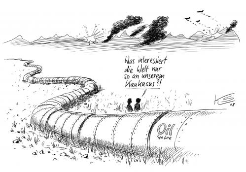 Cartoon: Kaukasus (medium) by Stuttmann tagged kaukasus,öl,ölpreis,energie,pipeline,ölimporte,kaukasus,abchasien,abschreckung,abspaltung,ausnahmezustand,autonomie,beitrittsversuch,bodenschatz,david,demokratisierung,dimitri sanakojew,diplomatie,dmitri medwedew,einmarsch,eskalation,fremdherrschaft,gas,gaslieferant,gaspipeline,gebietsanspruch,georgien,goliath,hilflos,kaukasuskonflikt,kolonialpolitik,kompromisse,konflikt,kontrolle,krieg,kriegszustand,michail saakaschwili,militär,mobilmachung,nato,nato beitritt,öllieferant,operettenarmee,panzer,pistole,provokation,putin,rakete,russland,schwarzmarkt,südossetien,südostsetien konflikt,territorium,tiflis,un,unabhängigkeit,unterstützung,verhandeln,verhandlungen,verhandlungstisch,waffen,waffenstillstand,waffenstillstandserklärung,waffenstillstandsvorschlag,waffenverkauf,wladimir,wladimir putin,ölimporte,ölpreis,energie,dimitri,sanakojew,dmitri,medwede,michail,saakaschwili,beitritt,südostsetien,medwedew