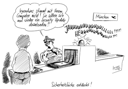 Cartoon: Lücke (medium) by Stuttmann tagged flugsicherheit,scanner,münchen,flugsicherheit,scanner,münchen,nacktscanner,sicherheit,flughafen,terror,terrorismus