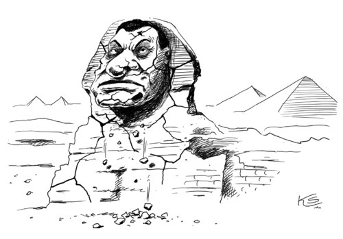 Cartoon: Mubarak (medium) by Stuttmann tagged mubarak,ägypten,egypt,mubarak,ägypten,demokratie,rücktritt