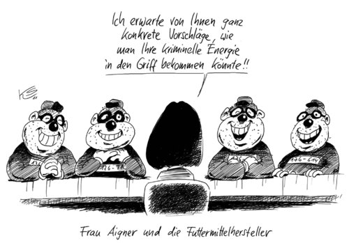 Cartoon: Panzerknacker (medium) by Stuttmann tagged aigner,futtermittelhersteller,dioxin,eier,aigner,futtermittelhersteller,dioxin,eier,huhn,skandal,futtermittel,fett