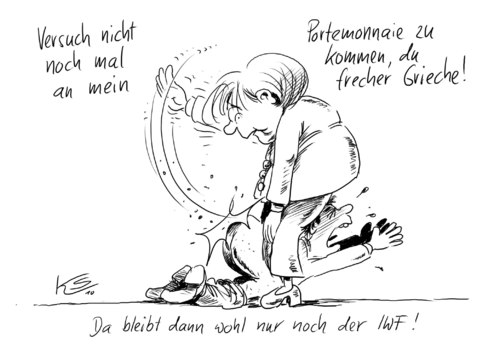 Cartoon: Prügel... (medium) by Stuttmann tagged eu,gipfel,griechenlandkrise,iwf,ewf,merkel,eu,gipfel,griechenlandkrise,iwf,ewf,angela merkel,angela,merkel