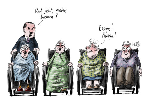 Cartoon: Sozialdienst (medium) by Stuttmann tagged berlusconi,sozialdienst,italien