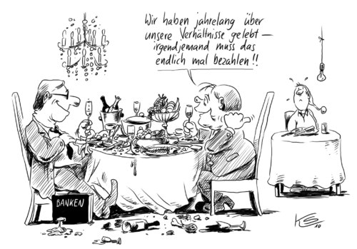 Cartoon: Sparprogramm (medium) by Stuttmann tagged merkel,schwarzgelb,cdu,fdp,sparkurs,angela merkel,cdu,fdp,sparkurs,sparen,angela,merkel
