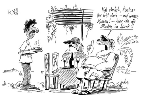 Cartoon: Speck (medium) by Stuttmann tagged griechenland,eu,merkel,rettung,griechenland,krise,finanzkrise,wirtschaftskrise,finazen,eu,europa,euro,merkel,rettung