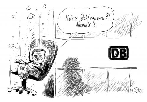 Cartoon: Stuhl (medium) by Stuttmann tagged mehdorn,db,deutsche,bahn,überwachung,bespitzelung,rücktritt,cartoon,cartoons,karikatur,karikaturen,hartmut mehdorn,db,deutsche bahn,bahn,zug,züge,überwachung,bespitzelung,bespitzeln,übewachen,kontrolle,rücktritt,weigerung,weigern,big brother,hartmut,mehdorn,deutsche,big,brother