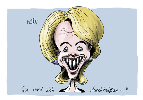Cartoon: Ursula (medium) by Stuttmann tagged ursula,leyen,verteidigungsministerin