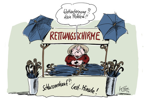 Cartoon: Weltuntergang (medium) by Stuttmann tagged weltuntergang