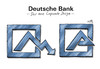 Cartoon: Corporate Design (small) by Stuttmann tagged db,deutsche,bank