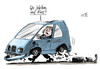 Cartoon: Kurs (small) by Stuttmann tagged merkel,wahlen,nrw