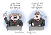 Cartoon: Unversöhnlich (small) by Stuttmann tagged wachstum,sparen,steinmeier,merkel