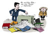 Cartoon: Unwichtig (small) by Stuttmann tagged rösler,merkel,koalition