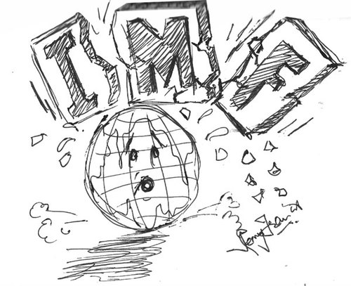 Cartoon: IFFY IMF SITUATION (medium) by remyfrancis tagged imf