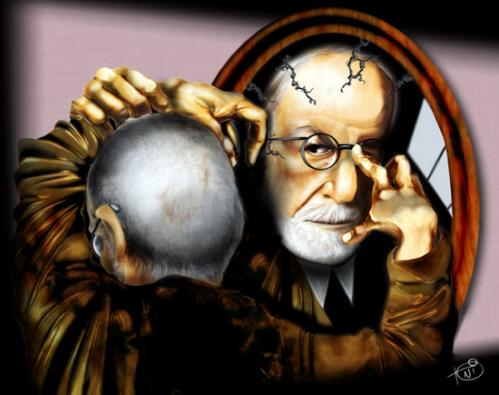 Cartoon: Freud (medium) by Toni DAgostinho tagged caricature