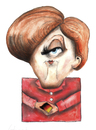 Cartoon: Angela Merkel (small) by horate tagged politics