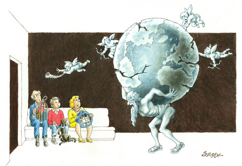 Cartoon: Atlas (medium) by ozbek tagged earth,environment