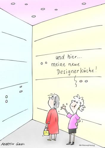 Cartoon: design küche architektur (medium) by martin guhl tagged design,küche,architektur